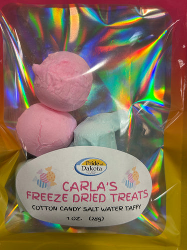 Freeze Dried Cotton Candy Salt Water Taffy