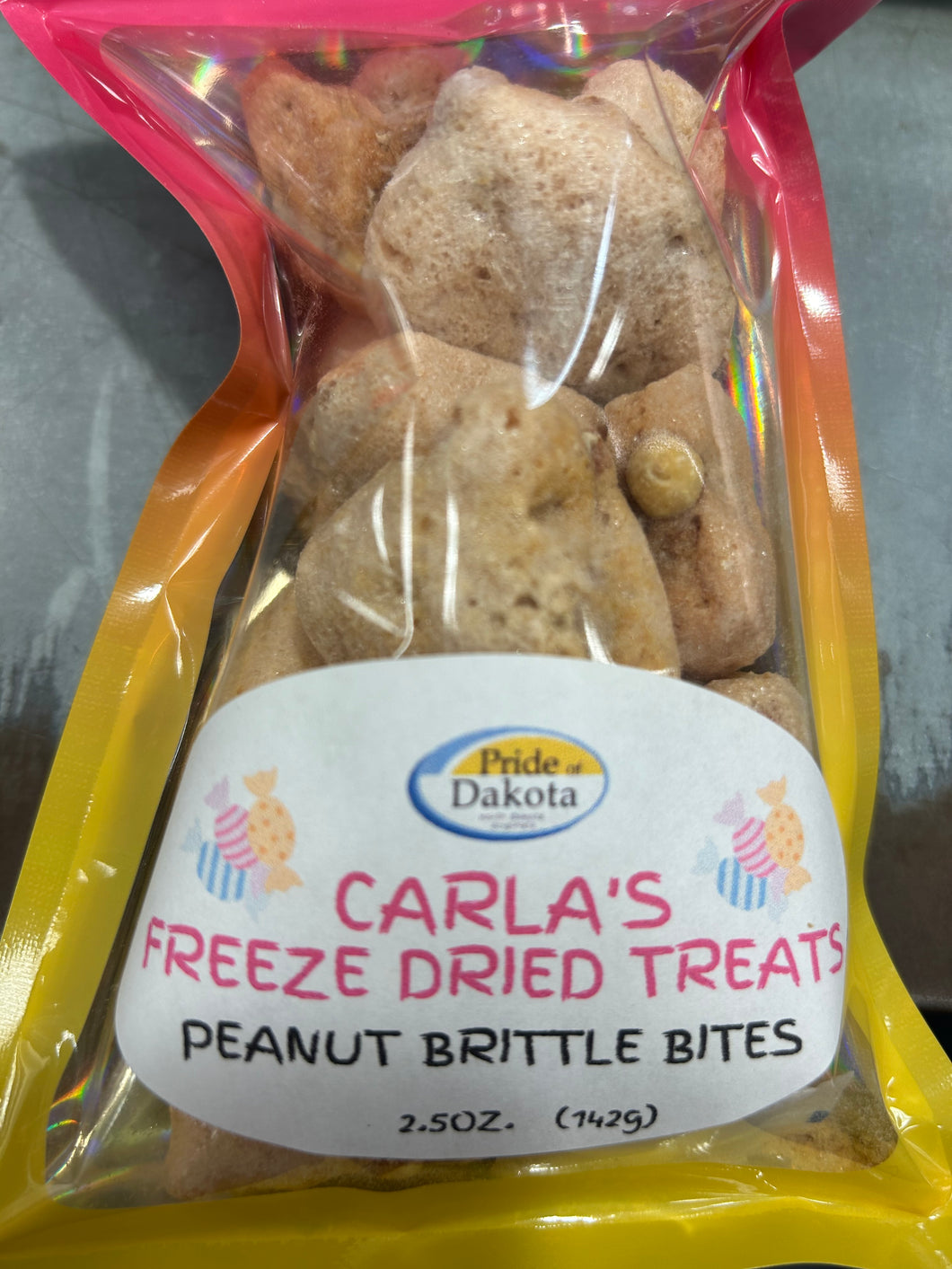 Freeze Dried Peanut Brittle Bites