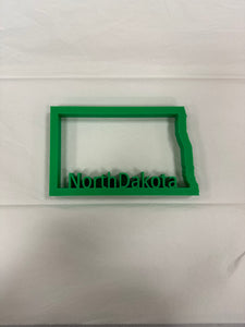 200mm(≈8in) "North Dakota" 3D Printed Desk Novelty/Wall Decoration