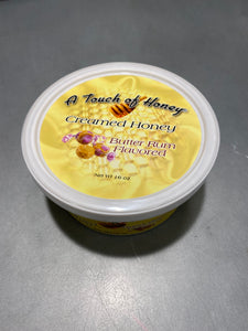 A Touch of Honey Butter Rum Flavored Creamed Honey 1 Pound Tub