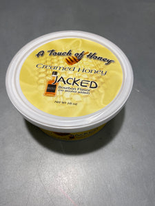 A Touch of JACKED Bourbon Flavored Creamed Honey 1 Pound Tub