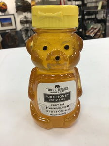 Three Bears Honey Company Honey Bear 8 ounce squeeze bear 